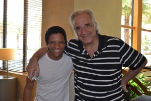 Maestro com o jovem tenor Jean William
