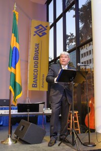 Leandro Alves no coquetel de lançamento do BB Américas na última sexta-feira. Foto: Fabiano Silva