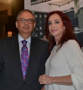Camilla com Embaixador Hélio Vitor Ramos Filho, cônsul-geral do Brasil em Miami, no coquetel da Ornare. Foto de Carla Guarilha
