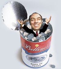 Bellino e sua lata de sopa de pedra